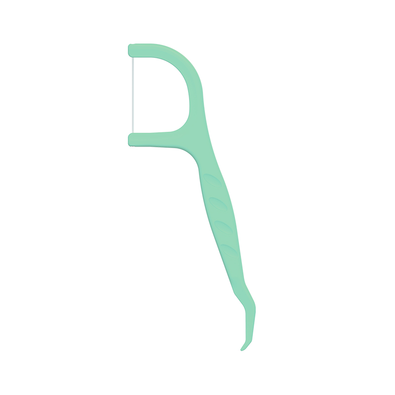 Plastové špáradlo s dentálnou niťou s certifikátom ISO HIPS s príchuťou mäty